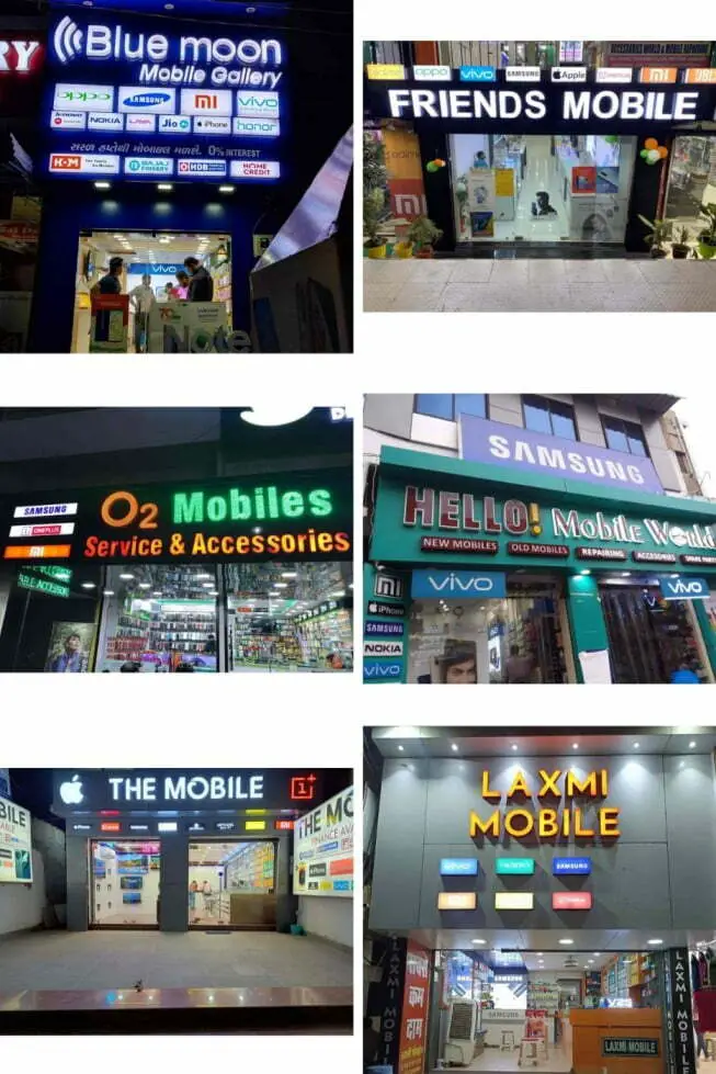 Mobile shop name & board design idea