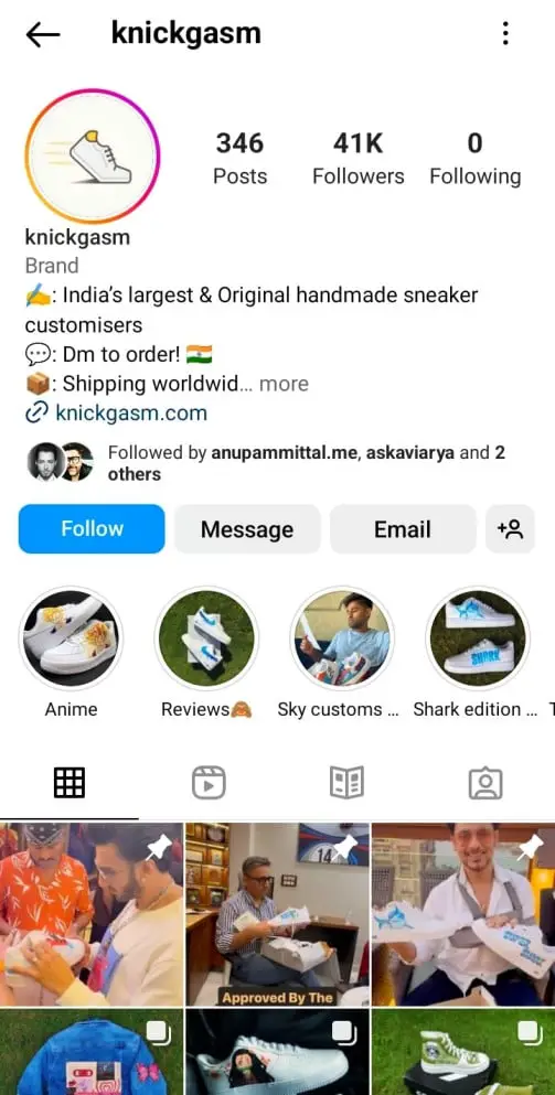 Custom shoes business blaster project ideas