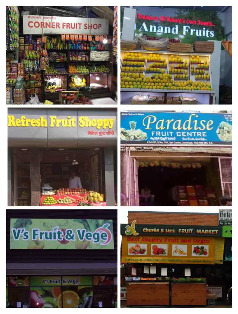 Fruit shop name board ideas 