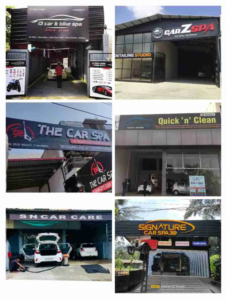 Car washing shop name board design ideas 