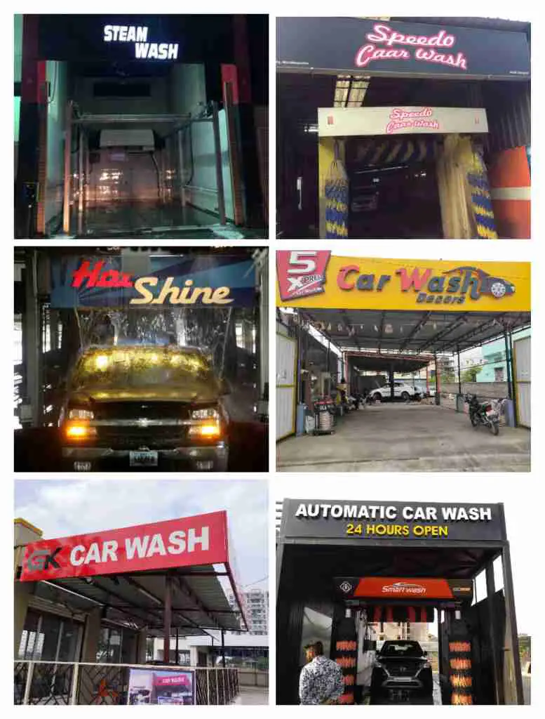 Car washing shop name 