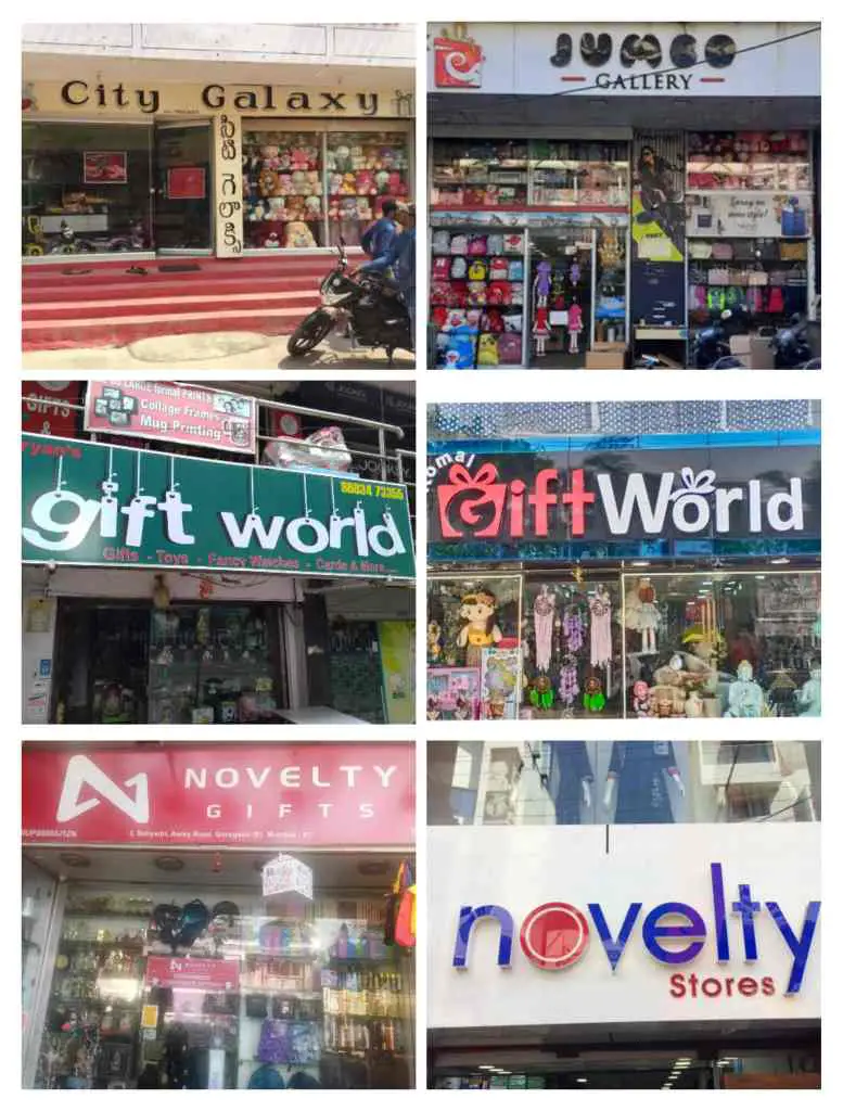 Novelty shop name board design ideas 